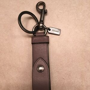 Coach Leather Trigger Buckle Fob Keychain